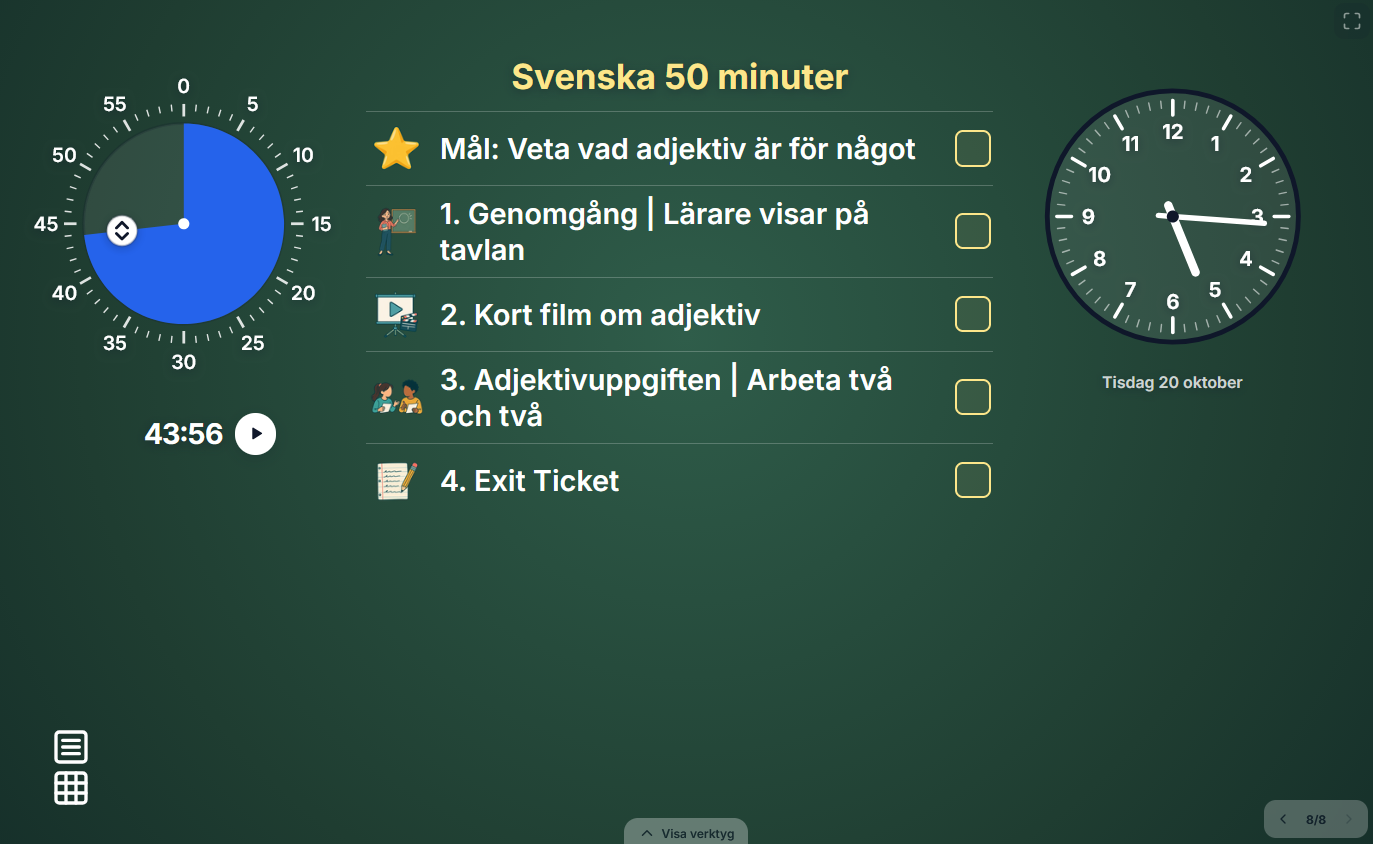 Klassrumsskärm