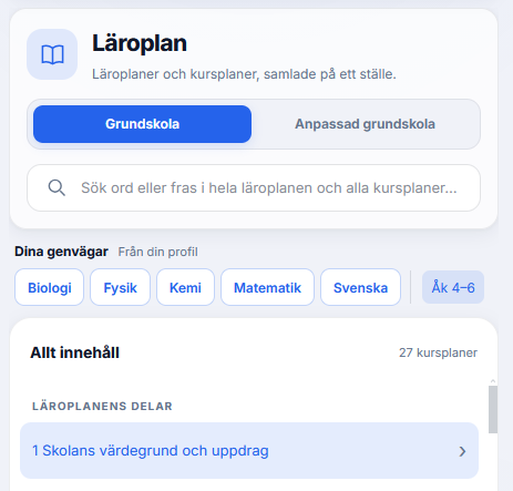 Läroplan